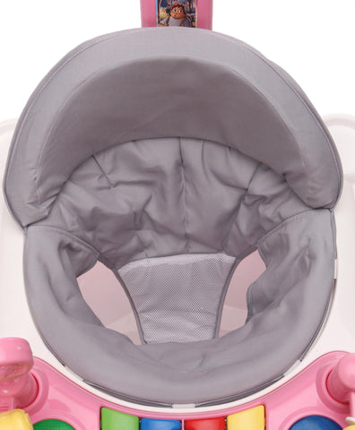 Steelbird Baby Walker with Parental Handle and Toy Bar - Pink Steelbird Baby Walker with Parental Handle and Toy Bar - Pink