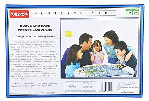 Funskool Games - Scotland Yard, A Compelling Detective And Strategy, Animal Board Game for Kids & Family, 2 - 3 Players, 10 & Above (Multicolor),pack of 1 Funskool Games - Scotland Yard, A Compelling Detective And Strategy, Animal Board Game for Kids & Family, 2 - 3 Players, 10 & Above (Multicolor),pack of 1