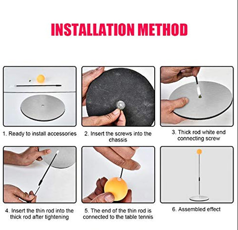 Table Tennis Trainer Indoor Outdoor Adults/ Teenagers/ Kids Toy Sports Toys for 6 Years Old (Medium) (Multicolor) Table Tennis Trainer Indoor Outdoor Adults/ Teenagers/ Kids Toy Sports Toys for 6 Years Old (Medium) (Multicolor)