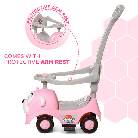 Dash Monkey 3 in 1 Ride on for Kids, Baby car, Ride on for Kids 2 Years+, Push Car, Musical Ride on car for Kids with Parental Handle Dash Monkey 3 in 1 Ride on for Kids, Baby car, Ride on for Kids 2 Years+, Push Car, Musical Ride on car for Kids with Parental Handle