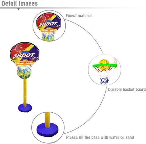 Adjustable Basketball Set for Kids Both Indoor and Outdoor Use Basketball Set for Kids at Home Pack of 1 Adjustable Basketball Set for Kids Both Indoor and Outdoor Use Basketball Set for Kids at Home Pack of 1