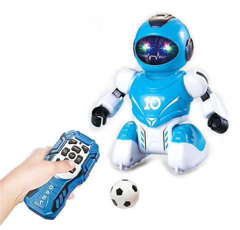 Soccer Playing Programmable Dancing & Walking Robot for Kids with Lights Soccer Playing Programmable Dancing & Walking Robot for Kids with Lights