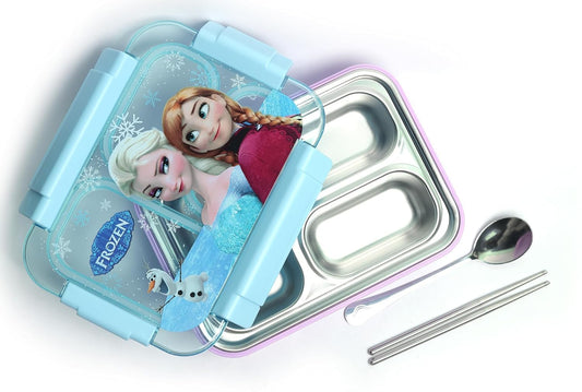 Lunch Box for Kids Girls - Leak Proof Tiffin Box for School with Stainless Steel Inner & Spoon, 750 ML Lunch Box Container Tiffin Box for Kids School(IRON MEN)