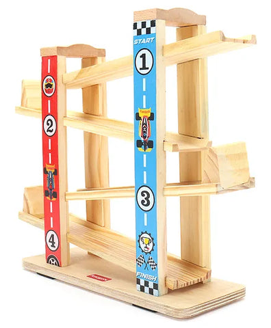 Giggles Wooden Ramp Racer Multicolour - 3 cars Giggles Wooden Ramp Racer Multicolour - 3 cars