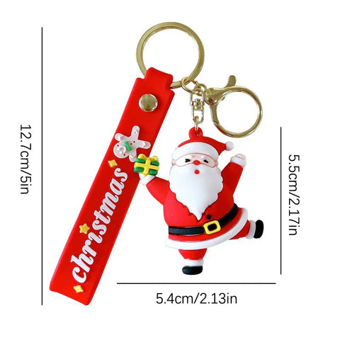 Premium Quality 3D Christmas Keychain with (Self Adhesive Hook) (Pack of 2 )(Random Design) Premium Quality 3D Christmas Keychain with (Self Adhesive Hook) (Pack of 2 )(Random Design)