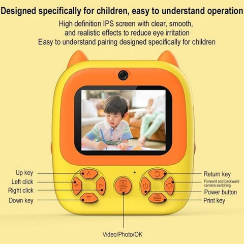 kids printer camera best quality (YELLOW COLOUR) kids printer camera best quality (YELLOW COLOUR)