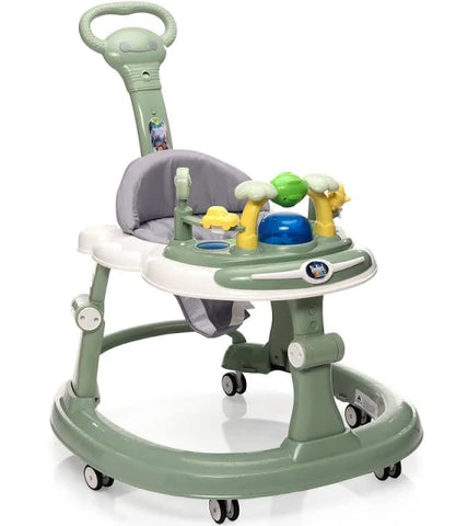 Steelbird Baby Walker with Parental Handle and Toy Bar - Pink Steelbird Baby Walker with Parental Handle and Toy Bar - Pink