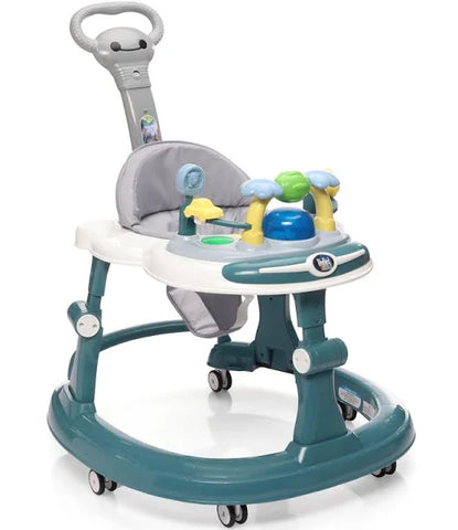 Steelbird Baby Walker with Parental Handle and Toy Bar - Pink Steelbird Baby Walker with Parental Handle and Toy Bar - Pink