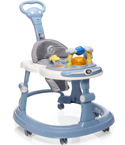 Steelbird Baby Walker with Parental Handle and Toy Bar - Pink Steelbird Baby Walker with Parental Handle and Toy Bar - Pink