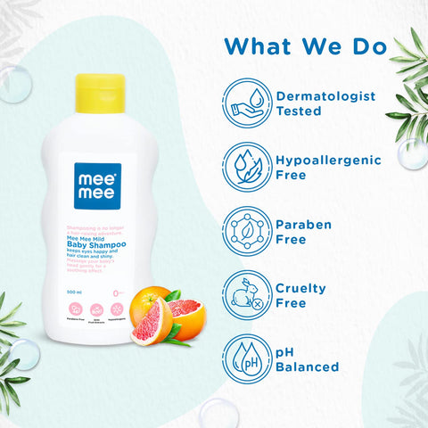 Mee Mee Mild Baby Shampoo (with Fruit Extracts - 500 ml) Mee Mee Mild Baby Shampoo (with Fruit Extracts - 500 ml)
