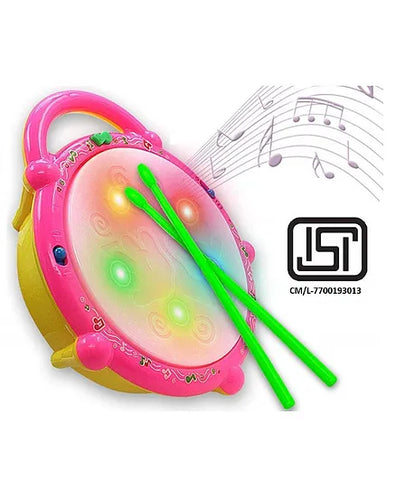 Musical Flash Drum with Colorful 3D Lights