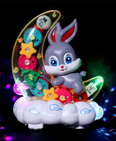 Transparent Moon Rabbit Toy for Kids - Multicolour