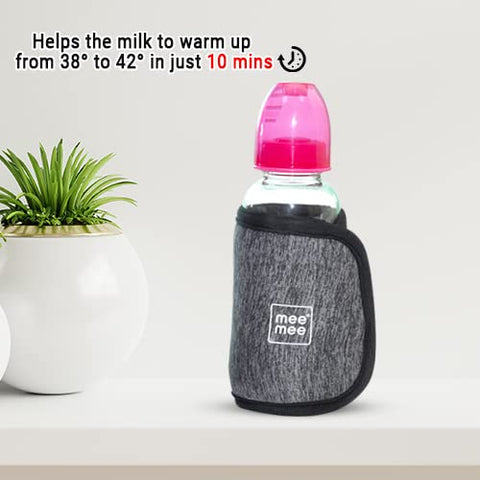 Mee Mee Portable Baby Bottle Warmer with Mee Mee Portable Baby Bottle Warmer with Quick USB Charging | 10 Mins to Warm Baby Milk Using Battery Pack Quick...