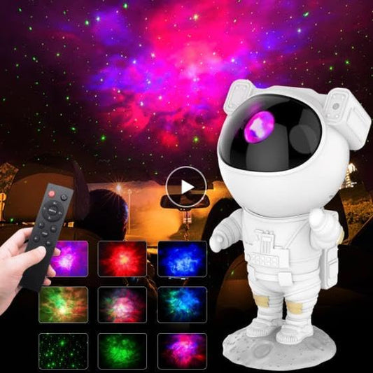 Astronaut Galaxy Light Projector, Space Buddy Projector Night Light for Bedroom with Remote Control and Timer, Astro Alan Star Ceiling Projector for Kids Adults