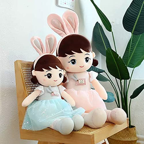 Super Soft Bunny Doll 60cm  Single Piece Stuffed Toy- Polyfill Washable Cuddly Soft Plush Toy - Helps to Learn Role Play - 100% Safe for Kids (Medium)