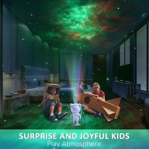 Astronaut Galaxy Light Projector, Space Buddy Projector Night Light for Bedroom with Remote Control and Timer, Astro Alan Star Ceiling Projector for Kids Adults