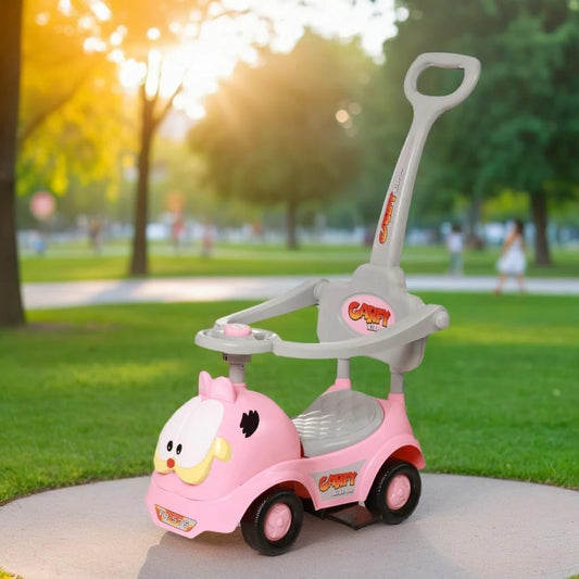 Push Car, GAFFY 3 in 1 Rider with Removable Parental Handle - Musical Push Car with Utility Storage Toy Box - Armrest Guardrails for Safety, Kids Indoor/Outdoor Toy Car