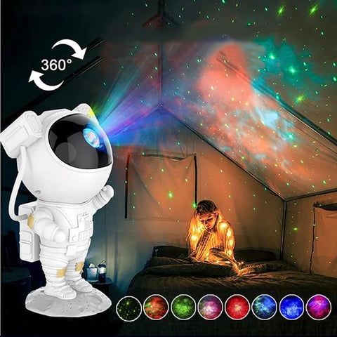 Astronaut Galaxy Light Projector, Space Buddy Projector Night Light for Bedroom with Remote Control and Timer, Astro Alan Star Ceiling Projector for Kids Adults