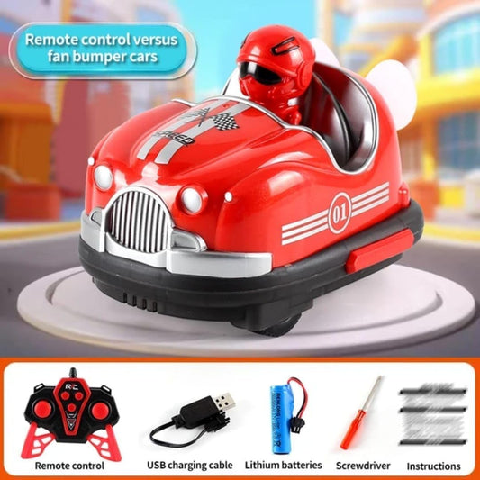 RC Bumper Cars with Crash & Eject Mode | Remote Control Battle Cars with Turbo Fan | High-Speed Rechargeable Racing Toy for Kids | 2-Player Fun | Best Gift for Boys & Girls