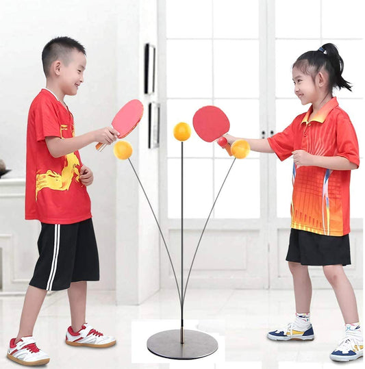 Table Tennis Trainer Indoor Outdoor Adults/ Teenagers/ Kids Toy Sports Toys for 6 Years Old (Medium) (Multicolor)