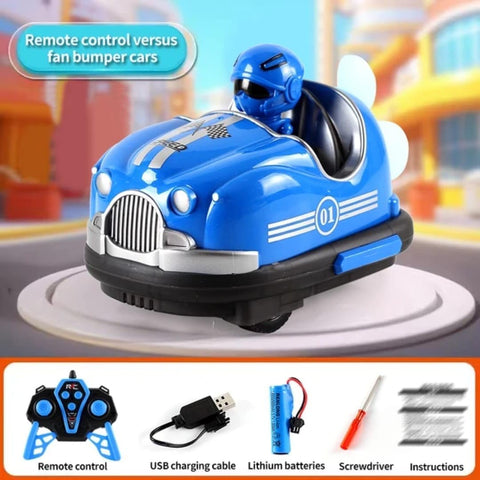 RC Bumper Cars with Crash & Eject Mode | Remote Control Battle Cars with Turbo Fan | High-Speed Rechargeable Racing Toy for Kids | 2-Player Fun | Best Gift for Boys & Girls