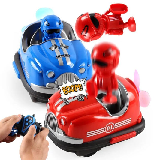RC Bumper Cars with Crash & Eject Mode | Remote Control Battle Cars with Turbo Fan | High-Speed Rechargeable Racing Toy for Kids | 2-Player Fun | Best Gift for Boys & Girls