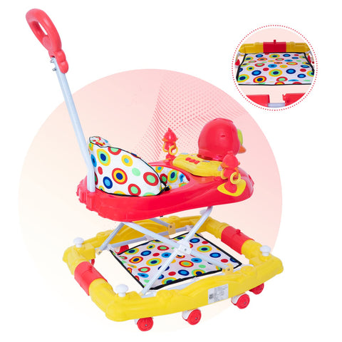 Dash Ducky Baby Walker, Activity Walker, Baby Walker 6-18months boy, Adjustable Height and Parental Handle, Musical & Light Rattles and Toys