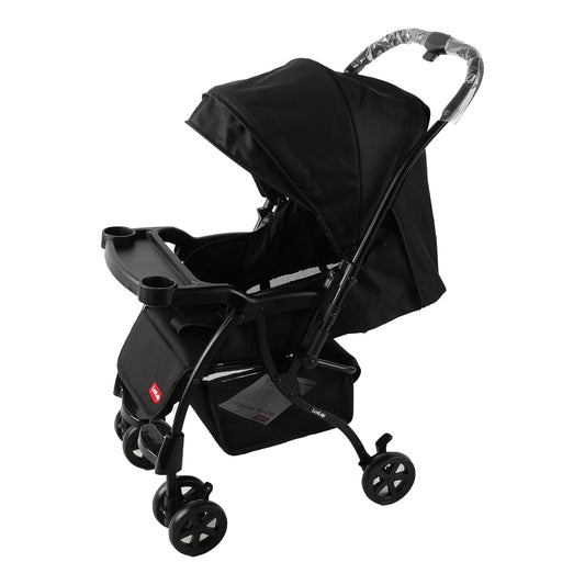 Luvlap Sunny Stroller/Pram with Reversible Handlebar, 5 Point Harness, 3 Level Recline Adjustment, Compact and Easy Fold, for Newborn Baby/Kids, 0-3 Years (Black) Visit the LuvLap Store