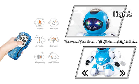 Soccer Playing Programmable Dancing & Walking Robot for Kids with Lights