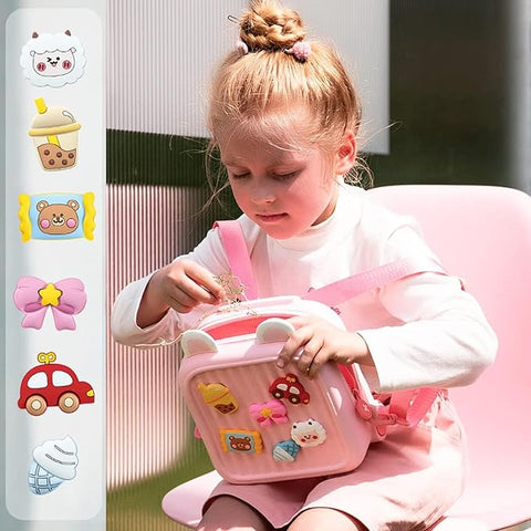 Cute Mini Cartoon Diy EVA Waterproof Toddler Backpack for Preschool Kids