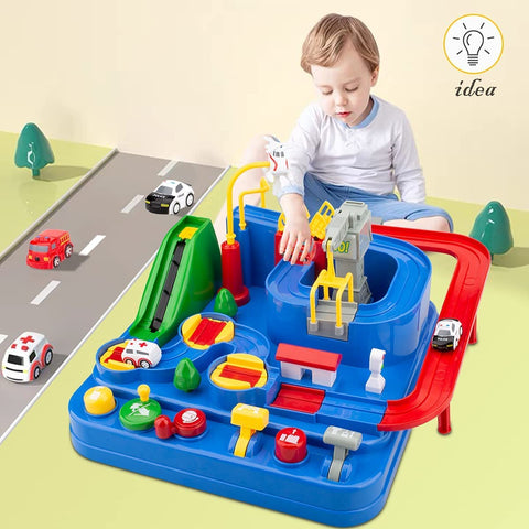 Car Adventure Toys, City Rescue Preschool Toy, Race Tracks for Boys, Parent-Child Interactive Kids Race Car Track Playsets (Adventure Toy)