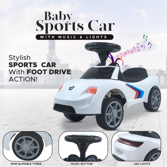 Dash F1 Stylish Ride on Car for Kids with Music, Light and Foot Drive Feature | Ride on for Kids, Kids Ride on, Foot Drive Car, Perfect for Kids Age 1 to 3...