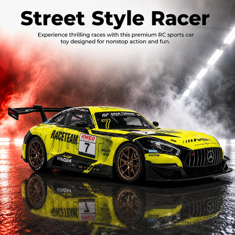 Model Car,2.4GHz Remote Control Car Racing Theme, High Speed Remote Control Drift Car with 4 Extra Wheels Livery