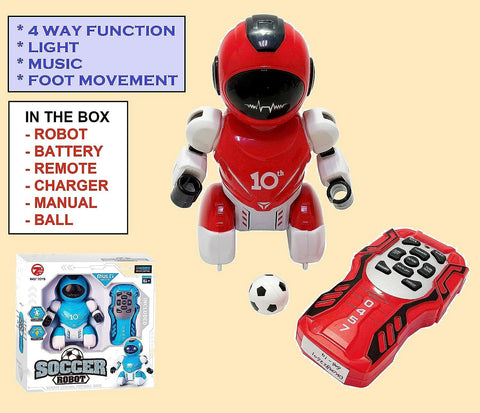 Soccer Playing Programmable Dancing & Walking Robot for Kids with Lights