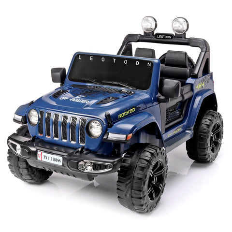 Sports Jeep 08 Speed 12V Rechargeable Battery Operated Ride on Jeep to Drive for 1-7 Years Kids/Baby/Girls/Boys with Swing Option, Music, Lights and Remote Control- White