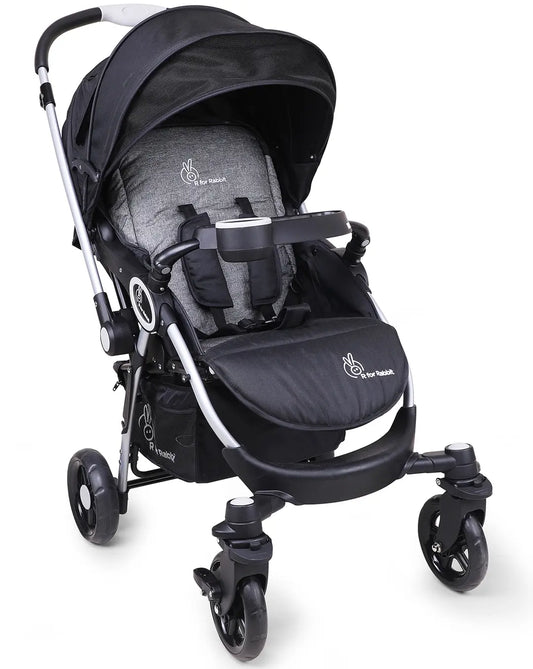 R For Rabbit Chocolate Ride Black Grey Baby Stroller