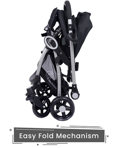 R For Rabbit Chocolate Ride Black Grey Baby Stroller