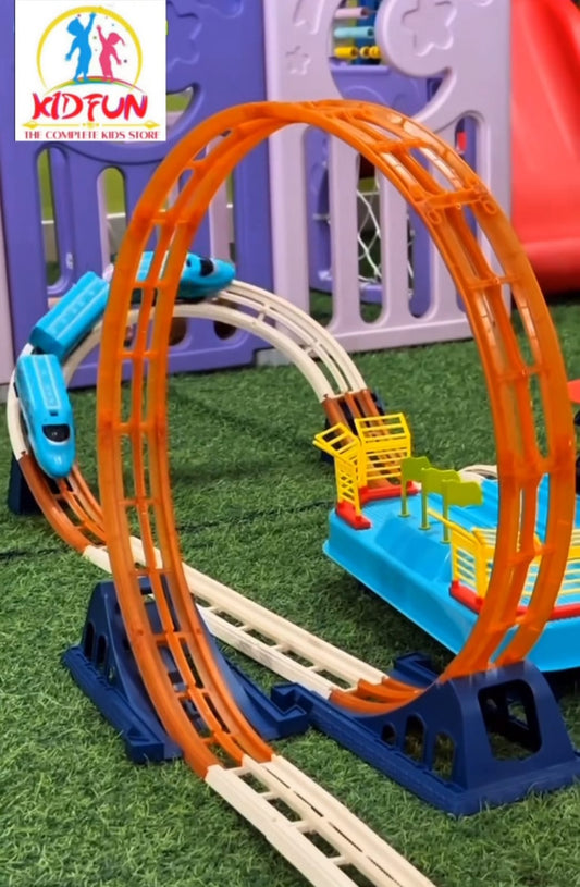 kids track city train track set