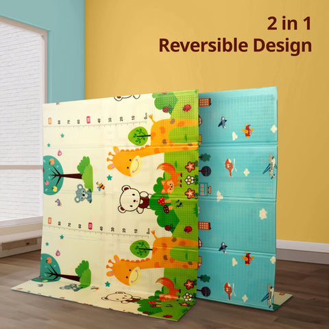 Rubber Baby Play Mat (Multicolor, Extra Large)