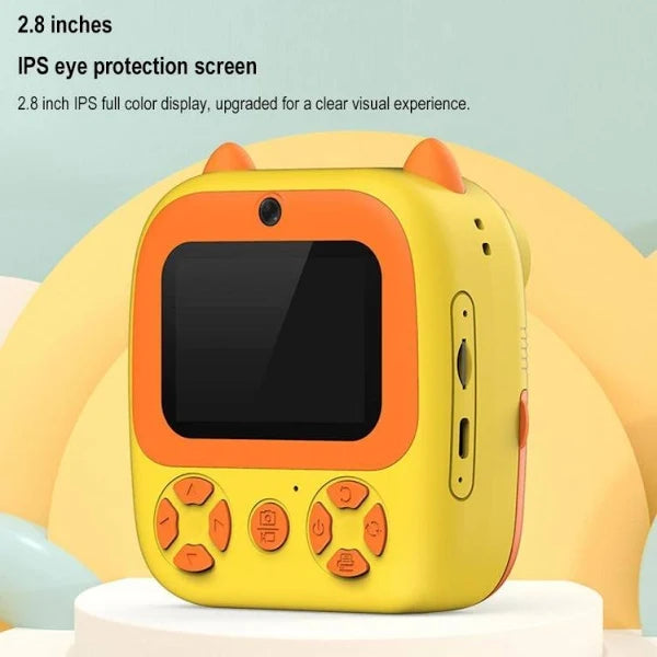 kids printer camera best quality (YELLOW COLOUR)