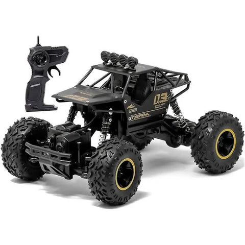 Alloy Dirt Drift Remote Controlled Rock Car RC Monster Truck, Four Wheel Drive, 1:16 Scale 2.4 Ghz- Pack of 1