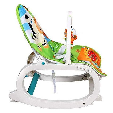 Newborn-to-Toddler Portable Rocker Chair with Tray with Vibration and Musical Mode, Supports up to 20 KG (44 lb), 0-36 Months