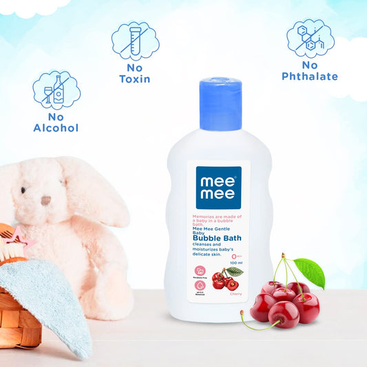 Mee Mee Foamy baby Body wash &,Bubble bath with cherry and Fruit Extracts, Dermatologically Tested for Babies and kids(500Ml)