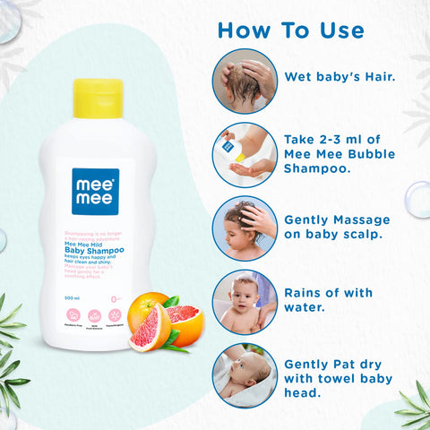 Mee Mee Mild Baby Shampoo (with Fruit Extracts - 500 ml)