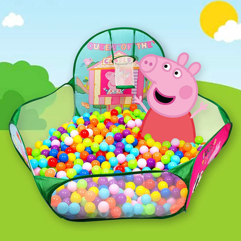 Peppa Pig Activity ball pool for Kids with Ball pit Baby play area indoor toys for 1 2 3 Years old foldable play tent - BIS Approved