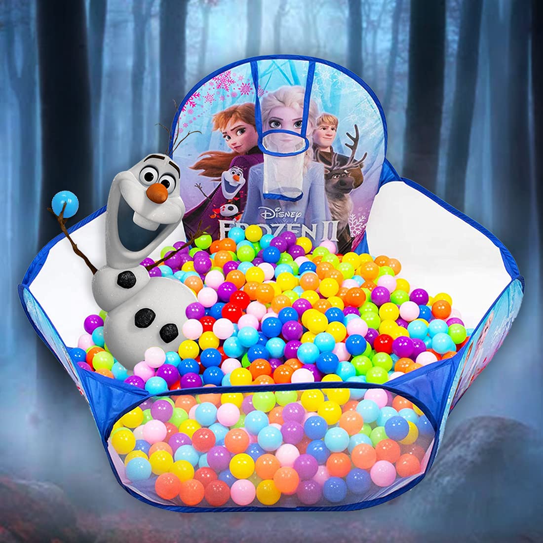 itoys Disney Frozen 2 Activity Ball Pool with Multicolor Balls for Kids (Frozen 2 Tent)