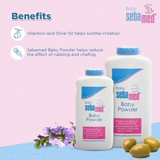 Sebamed Baby Powder 200g |With Olive Oil and Allantoin| For delicate skin